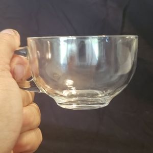 Vintage Kitchen - Set of 4 Vintage Clear Glass Teacups Vintage Kitchen - Set of 4 Vintage Clear Glass Teacups